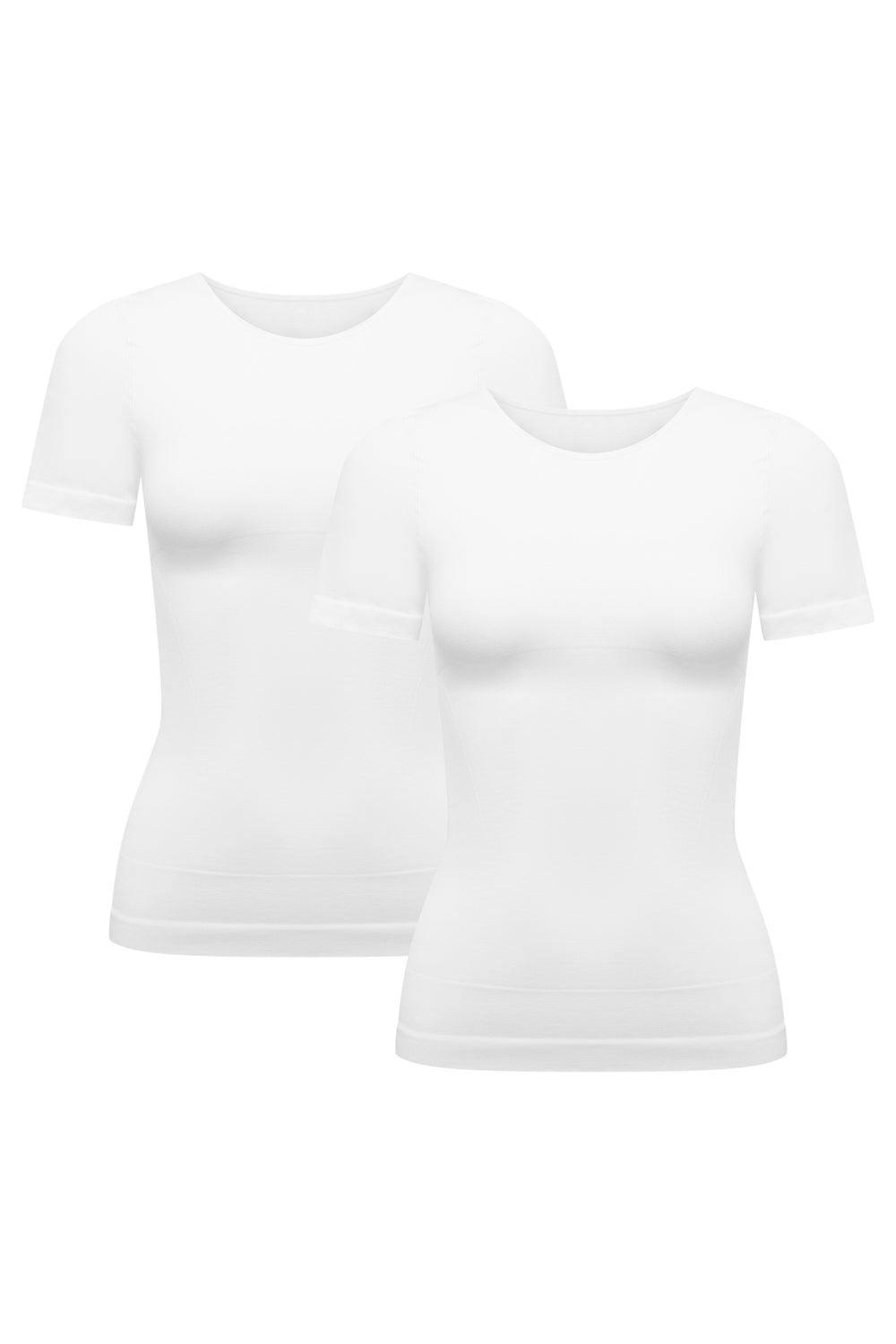 美品★ 2WAY WAIST SHAPE SHIRT Waistline 2-pack Short Sleeve Shaping T-Shirts